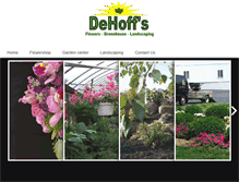 Tablet Screenshot of dehoffs.com